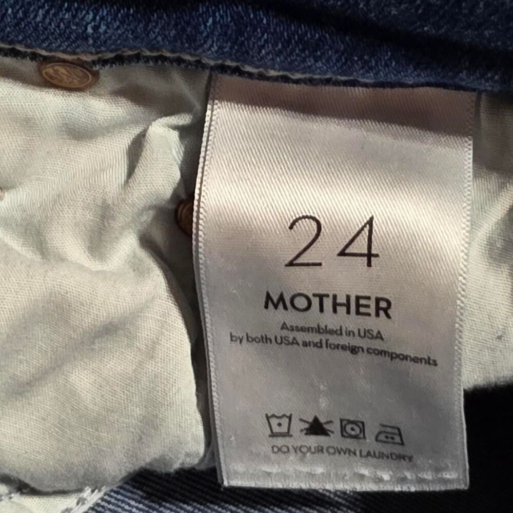 MOTHER The Weekender Flare Jeans in First Mate Wash Women's Size 24 - Picture 7 of 8